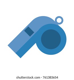 Referee whistle isolated