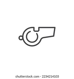 Empfehlen Sie das Symbol für die Hinweiszeile. lineares Stilzeichen für mobiles Konzept und Webdesign. Blaspfeifen Umriss Vektorsymbol Symbol, Logo-Abbildung. Vektorgrafik