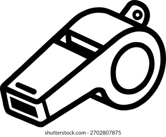 Apito de arbitragem Simples ilustração vetorial