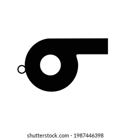  referee whistle symbol vector illustration