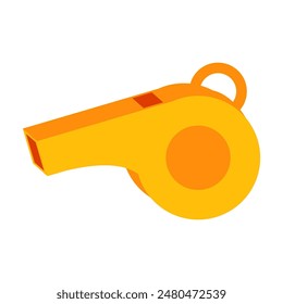 referee's whistle icon object cartoon, sticker flat vector