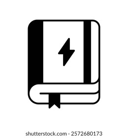 Reference Book icon with white background vector stock illustration