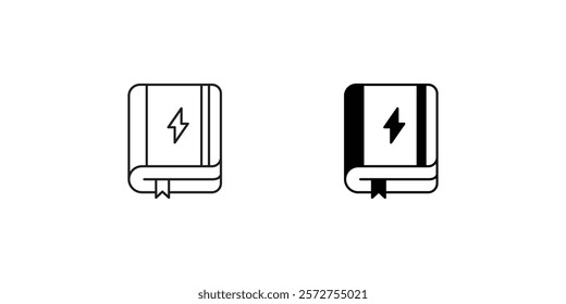 Reference Book icon with white background vector stock illustration