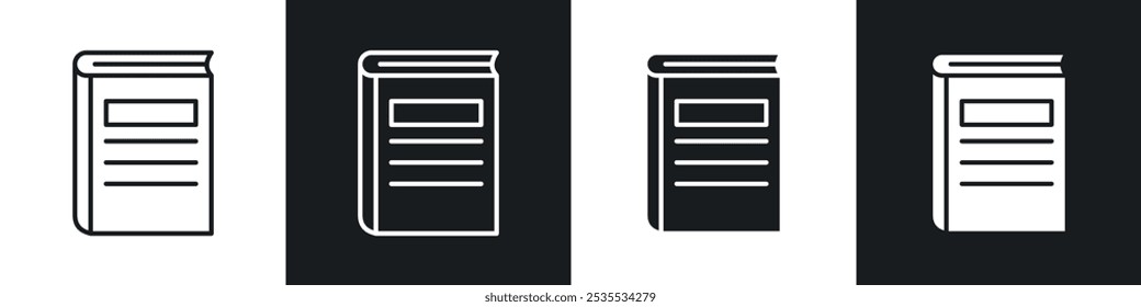 Conjunto de iconos de Vector de datos de referencia en blanco y negro. Ilustración EPS 10