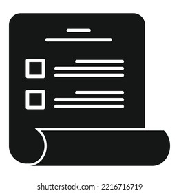 Reference exam icon simple vector. Student book. Prepare cap