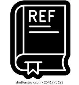 Ícone Referência, Referência de Mídia, Livro