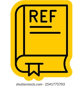 Ícone Referência, Referência de Mídia, Livro