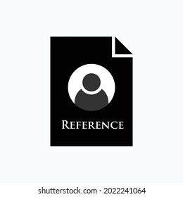 Reference Icon. Trust, Recommended Person Symbol  - Vector.