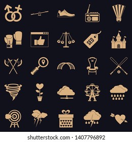 Reference icons set. Simple set of 25 reference vector icons for web for any design