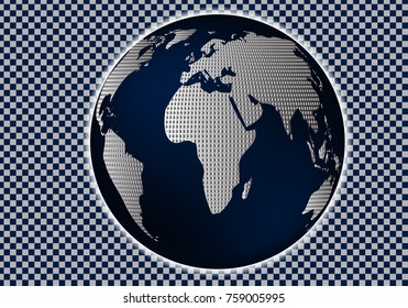 Reference map of the world. Vector illustration. EPS 10. Layout for creating fresh news / world news. The group is easy to edit, the color changes in click