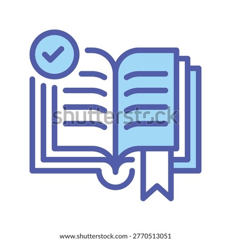 Reference Vector Line Icon for education and design