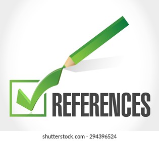 references check mark sign concept illustration design graphic