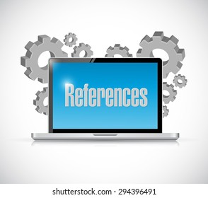 references computer sign concept illustration design graphic