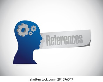 references head sign concept illustration design graphic