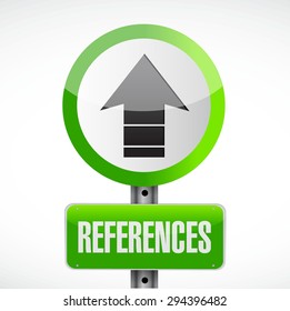 references road sign concept illustration design graphic