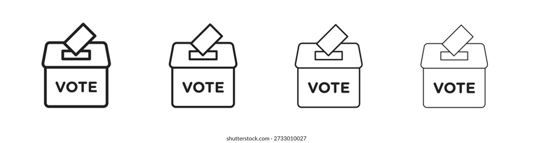 Referendum icon design template for web and mobile UI element