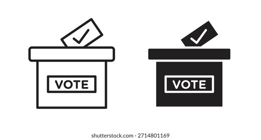 Pacote de ícones de referendo. Elemento de design de ícone de vetor plano.