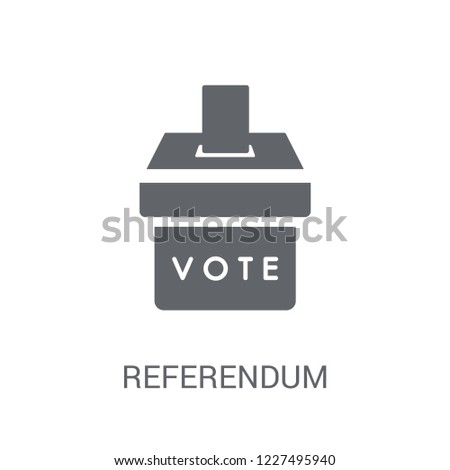 referendum icon. Trendy referendum logo concept on white background from General collection. Suitable for use on web apps, mobile apps and print media.