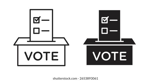 Referendum icon vector illustration on a transparent background.