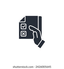 referendum icon. vector.Editable stroke.linear style sign for use web design,logo.Symbol illustration.