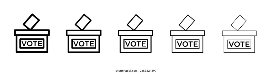 Referendum icon in web style. Vector illustration. Eps10