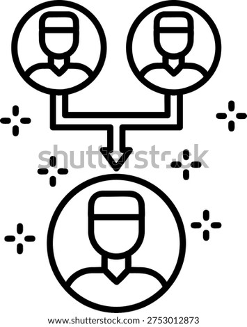 Referral Art vector Icon Design Illustration