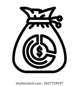 ícone de linha do programa afiliado de ganhos de referência vetor. sinal do programa afiliado de ganhos de referência. símbolo de contorno isolado ilustração em preto