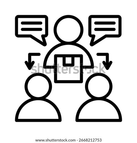Referral Icon Element for Design