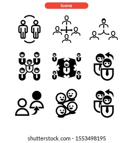 referral icon isolated sign symbol vector illustration - Collection of high quality black style vector icons
