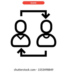 referral icon isolated sign symbol vector illustration - high quality black style vector icons
