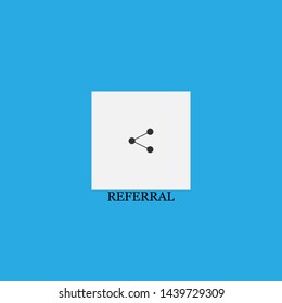 referral icon sign signifier vector
