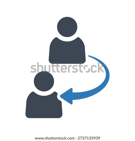 Referral icon. Vector and glyph