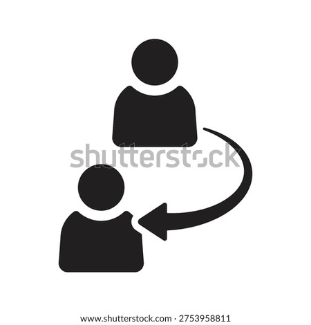 Referral icon. Vector and glyph