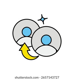 Icono de Recomendación con fondo blanco Vector Ilustración de stock