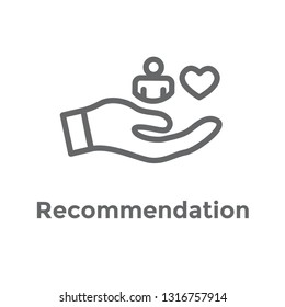 Referral Job Reference Icon  with recommendations, performance review, & etc ideas