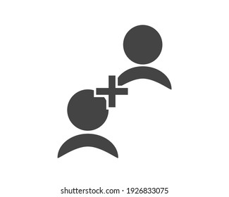 Icono de vector de enlace de referencia en fondo aislado blanco. Capas agrupadas para una ilustración de edición sencilla. Por tu diseño.