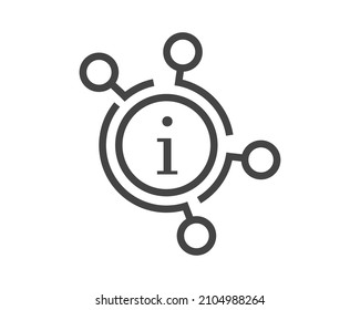 Referral link vector icon on white isolated background.