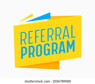 Referral Program Banner Business Social Media Stock Vector (Royalty ...