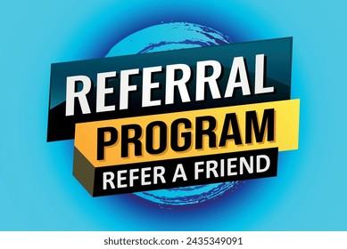 referral program referral a friend poster banner graphic design icon logo sign symbol social media website coupon

