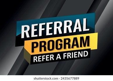 referral program referral a friend poster banner graphic design icon logo sign symbol social media website coupon

