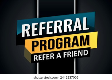 referral program referral a friend poster banner graphic design icon logo sign symbol social media website coupon

