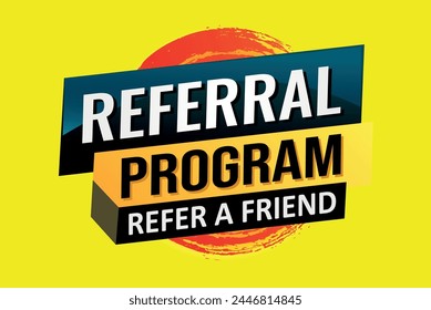 Empfehlung Programm Empfehlung Ein Freund Poster Banner Grafikdesign Symbol Logo Symbol Symbol Social Media Website Coupon

