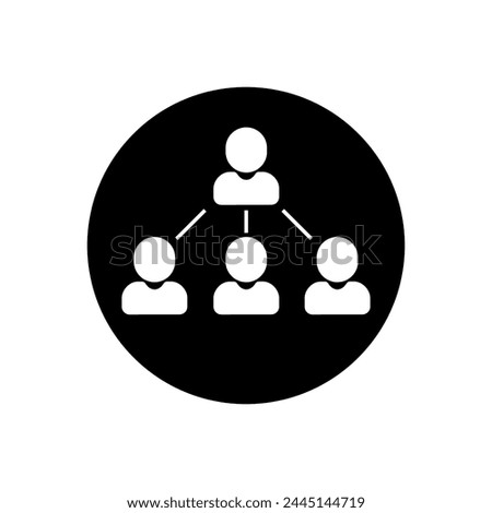 Referral program icon vector. Referral illustration sign. Team symbol. Management logo.