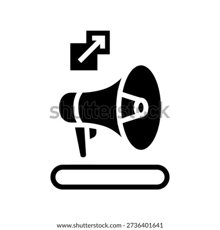 referral program invite glyph icon vector. referral program invite sign. isolated symbol illustration