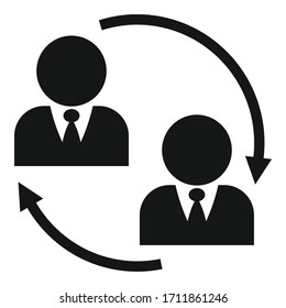 Referral program strategy icon. Simple illustration of referral program strategy vector icon for web design isolated on white background