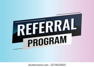 referral program word concept vector illustration with lines modern futuristic 3d style for landing page template ui web mobile app poster banner flyer background gift card coupon label wallpaper	
ref
