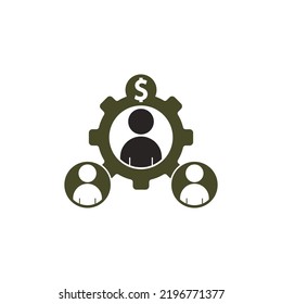 referral settings icon vector illustration symbol design.
