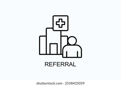 Referral Vector, Icon Or Logo Sign Symbol Illustration