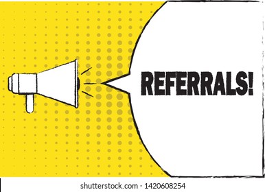 REFERRALS IN FLAT STYLE  VECTOR ILLUSTRATION