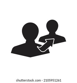 Referrals icon design isolated on white background